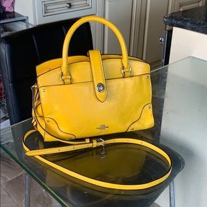 Yellow Coach bag.In great condition.